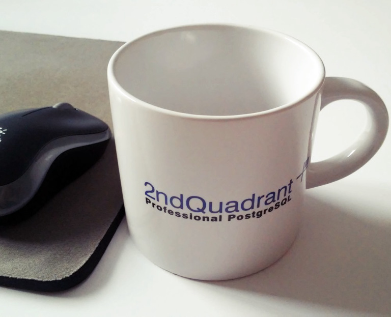 2nd quadrant kaffeebecher im büro